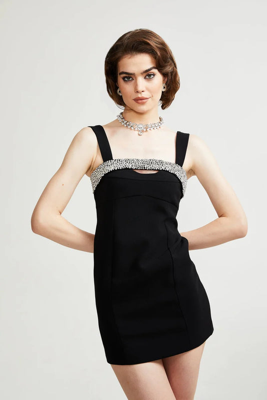 Mini robe noire Mathilde