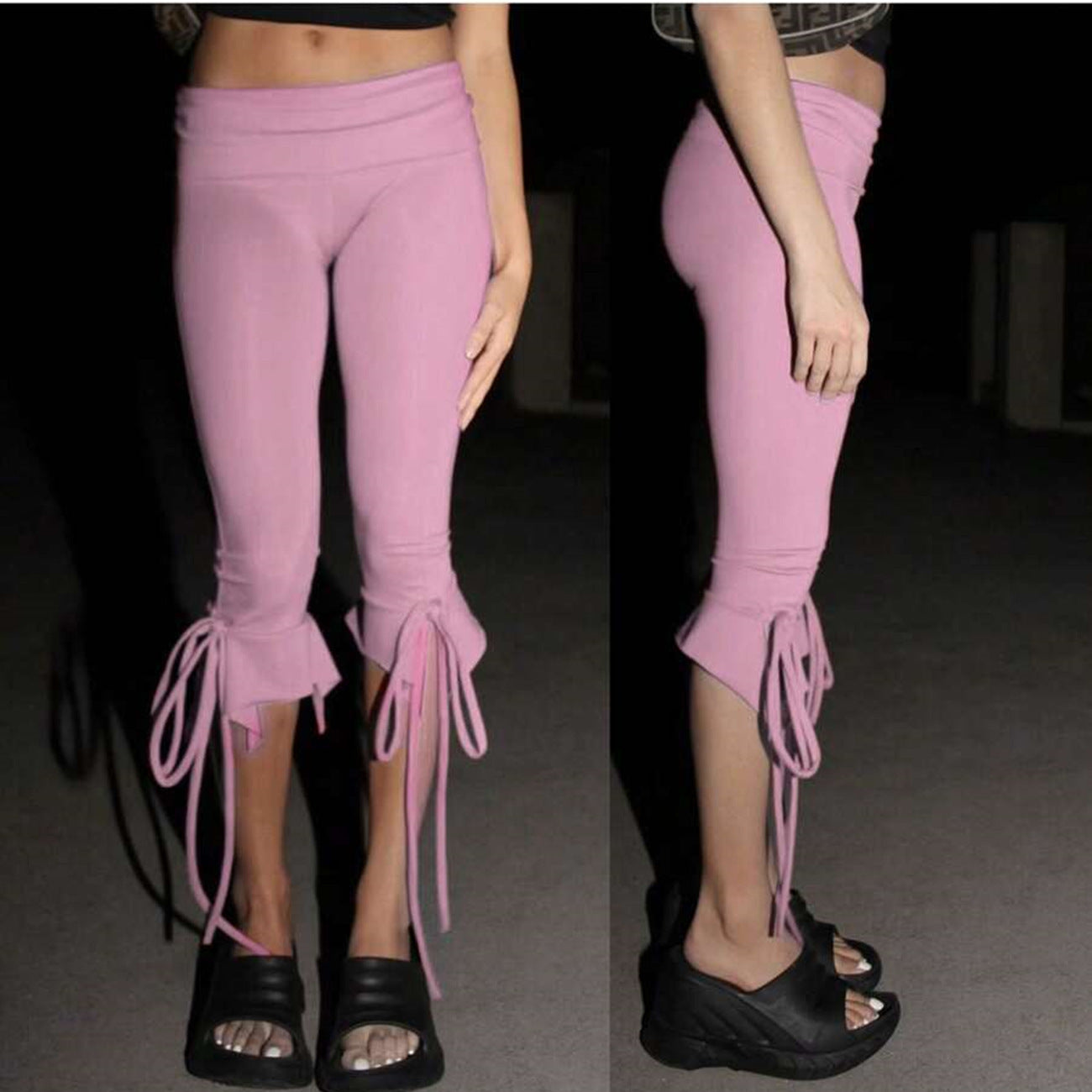Tie-Up Tight Cropped capri