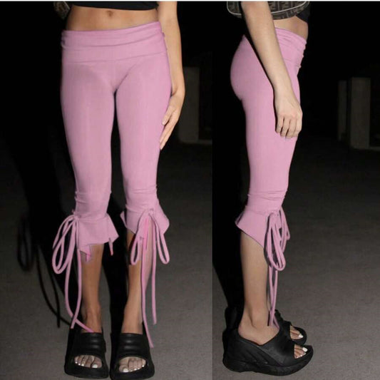 Tie-Up Tight Cropped capri