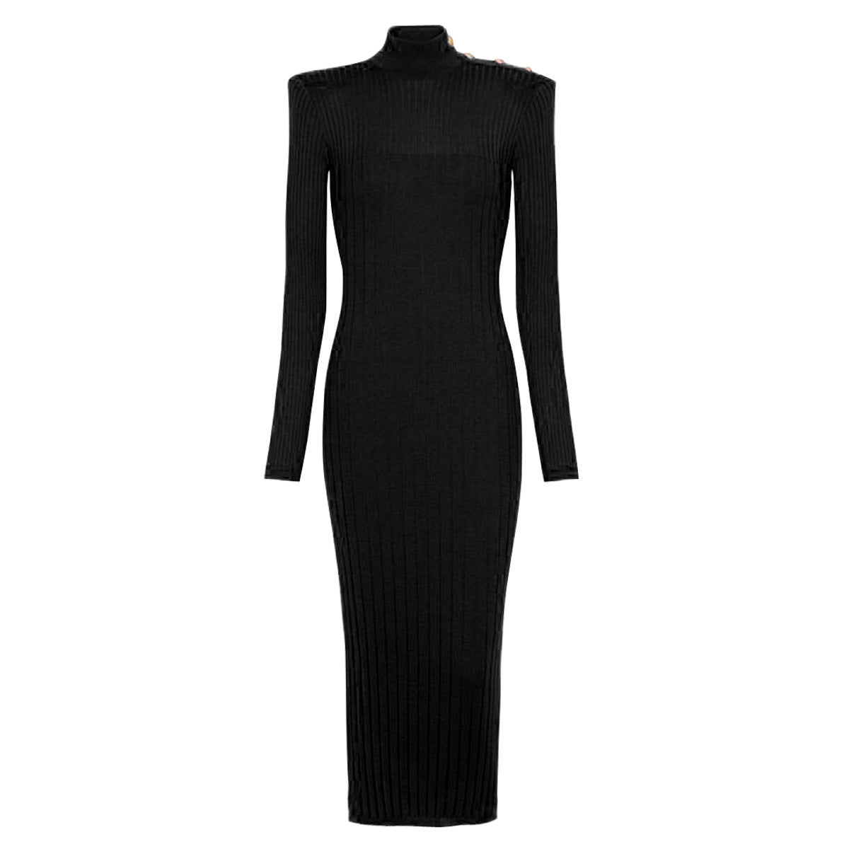 Buckle  Slim Long Knit dress