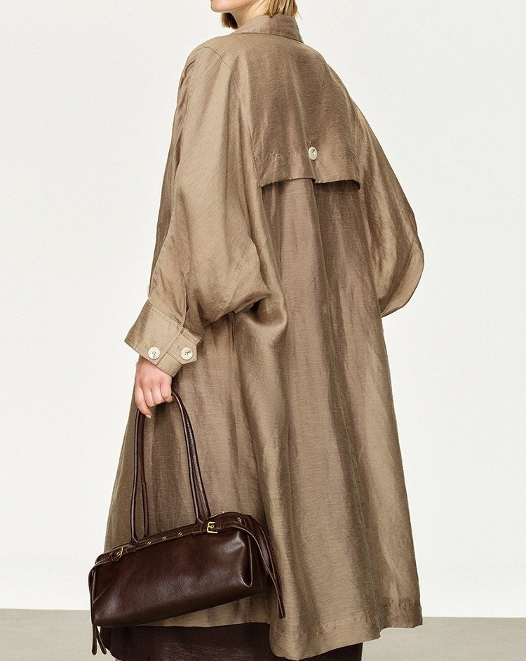 Tencel linen mid-length  jacket