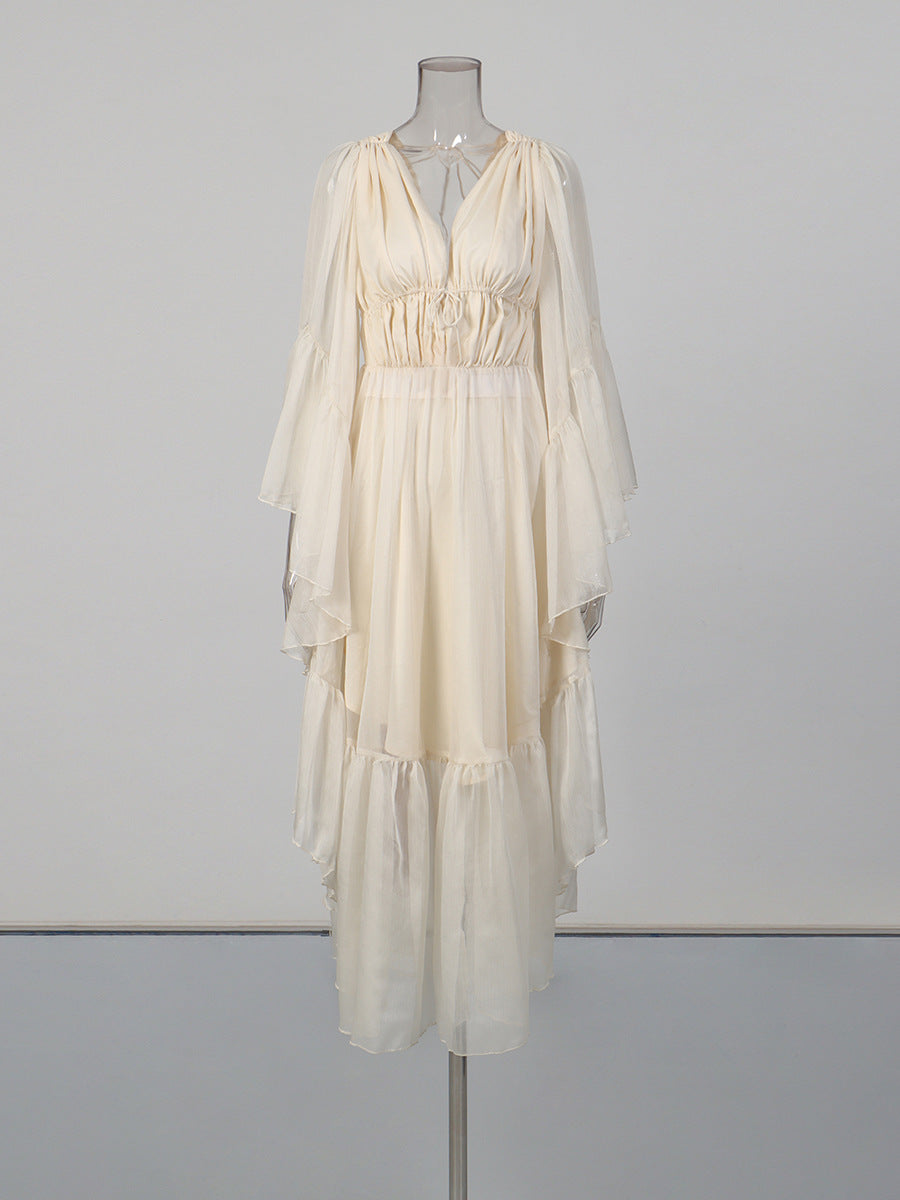 Angel Sleeve Maxi Dress