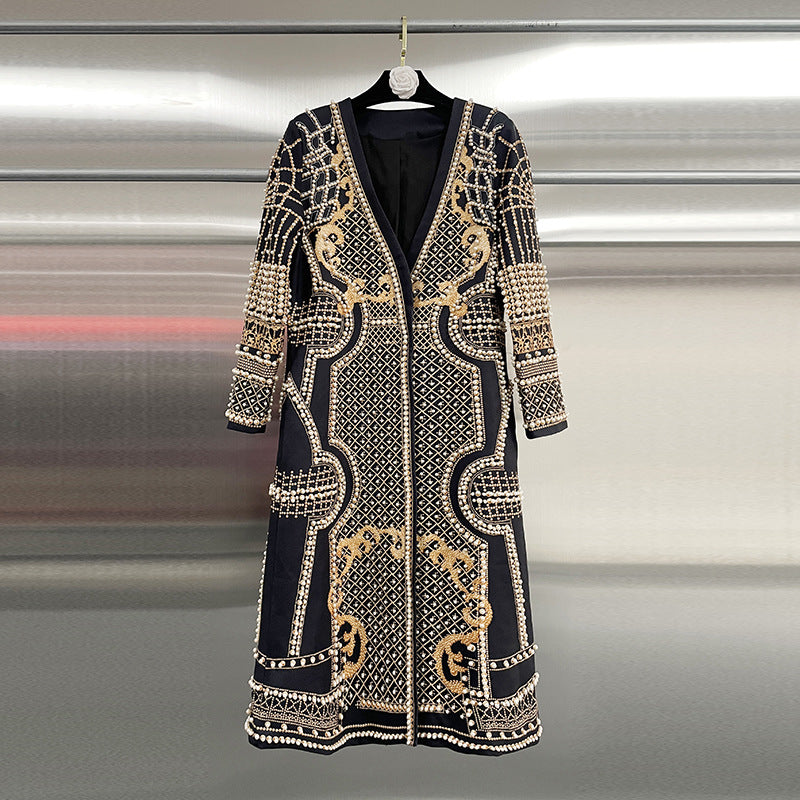 Baroque Gold Gown Coat