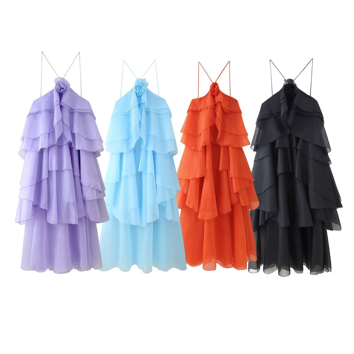 Nojoud Flower Mini Kleid