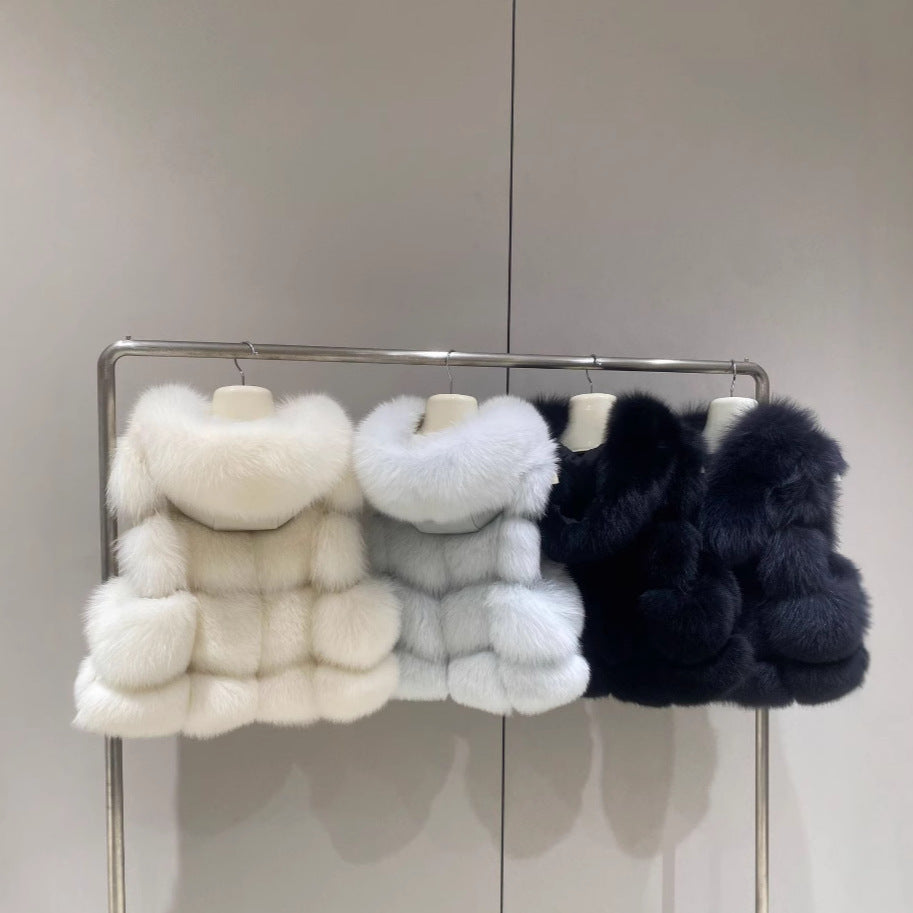 Fur bread cubes  jacket