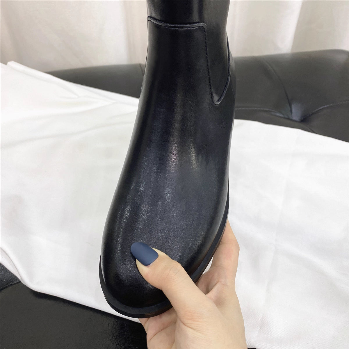 Thick heels  knee boots