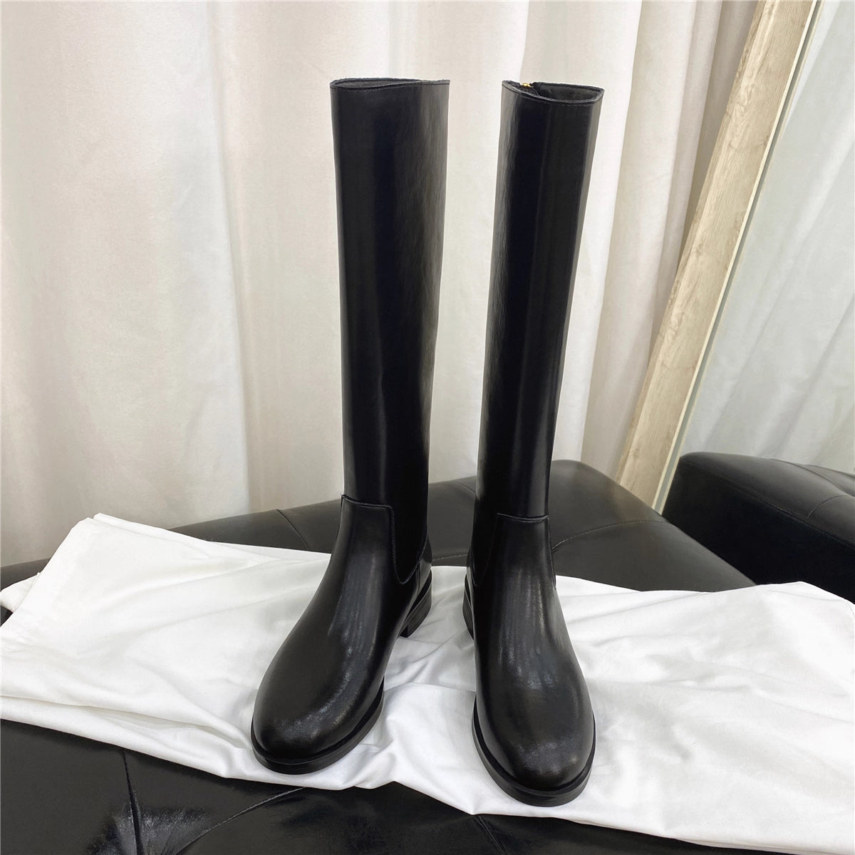 Thick heels  knee boots