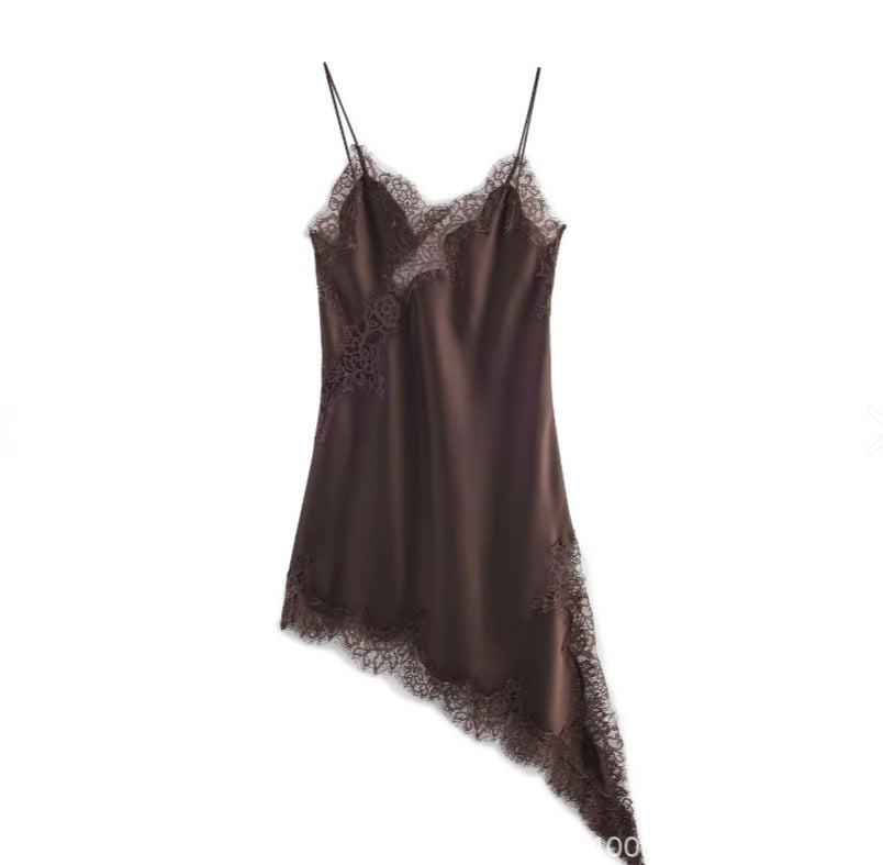 Lace Asymmetric Dress