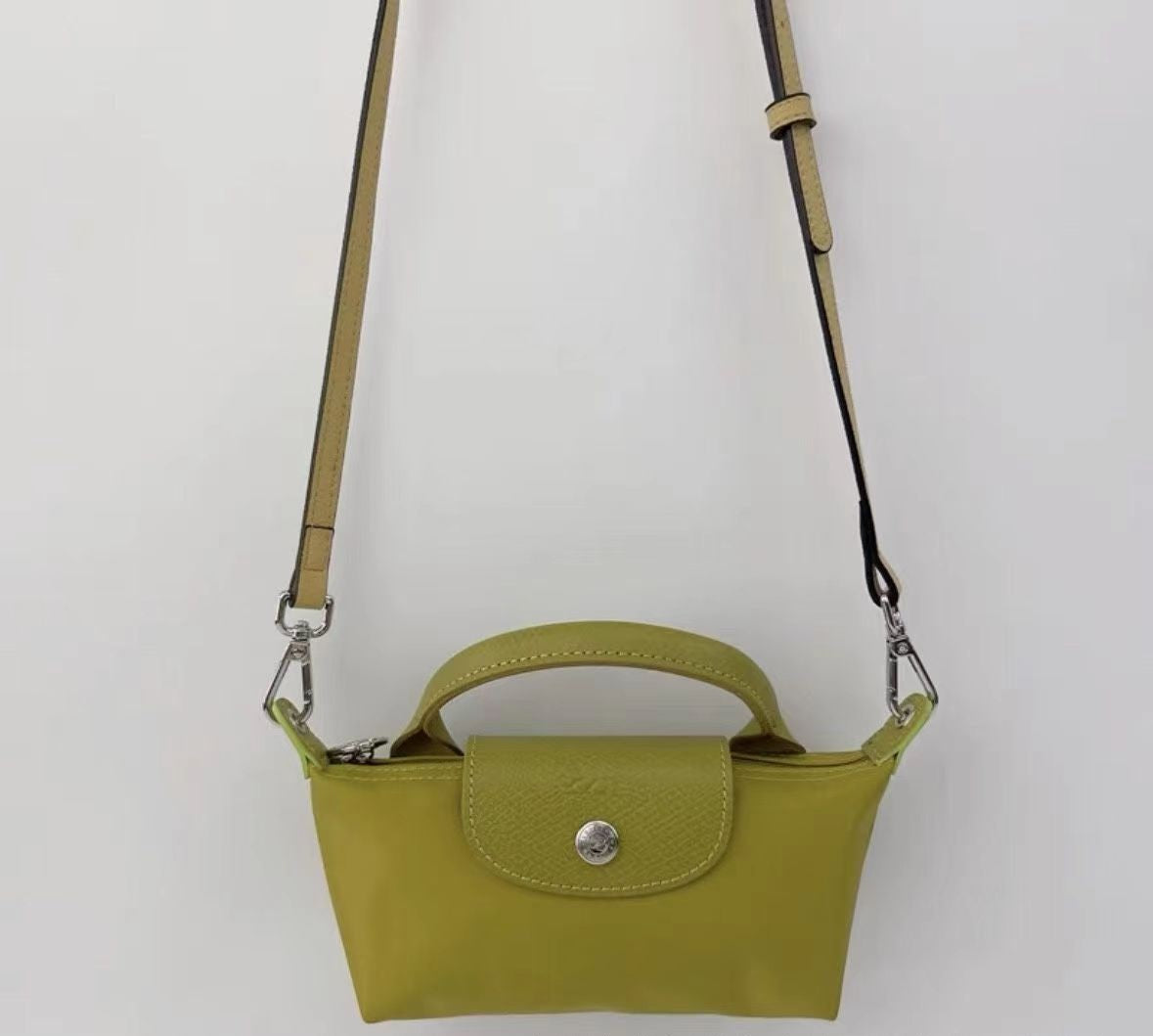 One Shoulder Crossbody Tote Bag with Perforated Strap