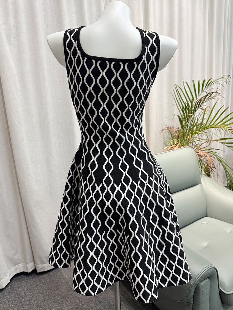 Waist-Cinching Strap Dress
