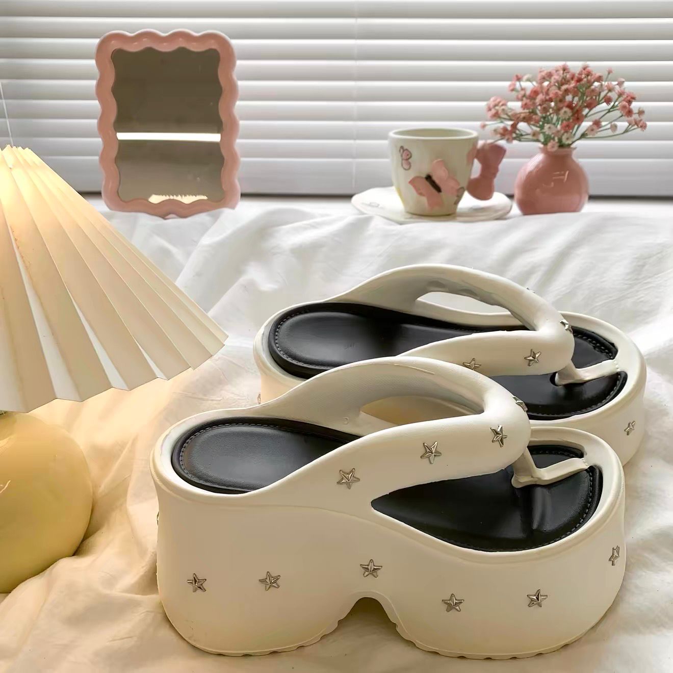 Pearl Star Comfort Heels