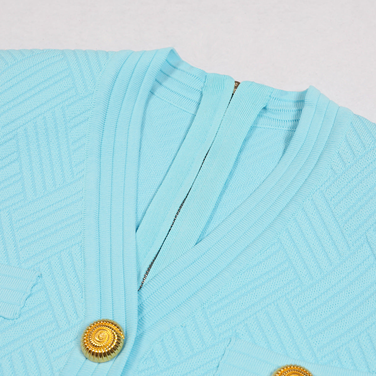 V-Neck Slim Plama Dress