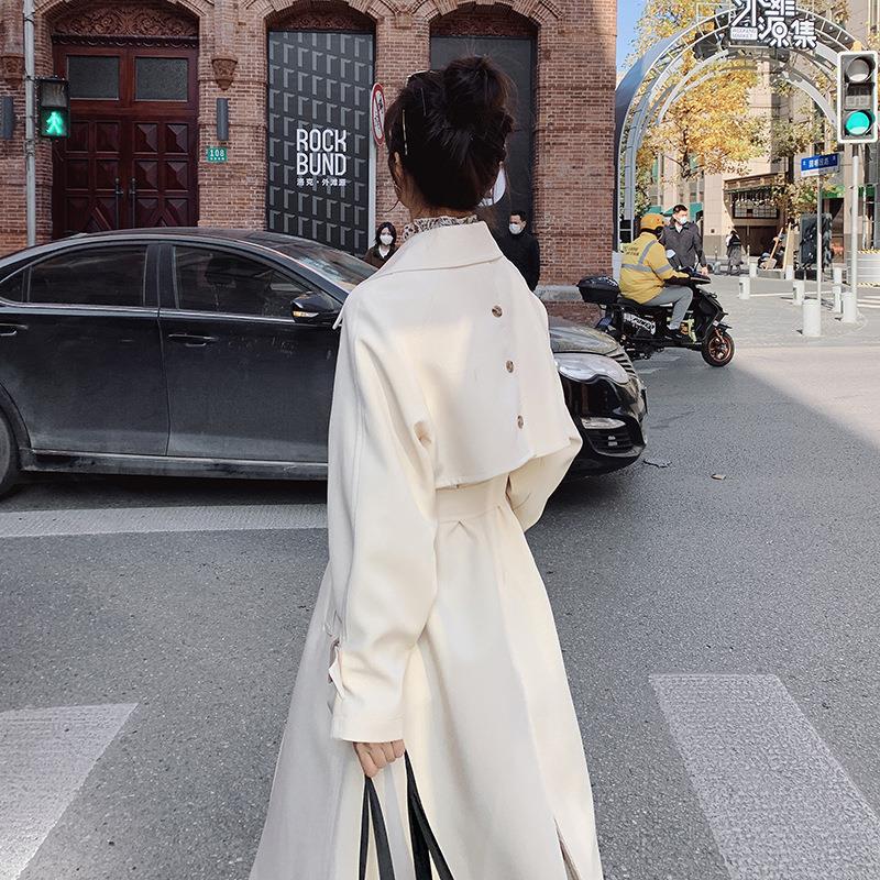 Casual loose Hepburn style coat