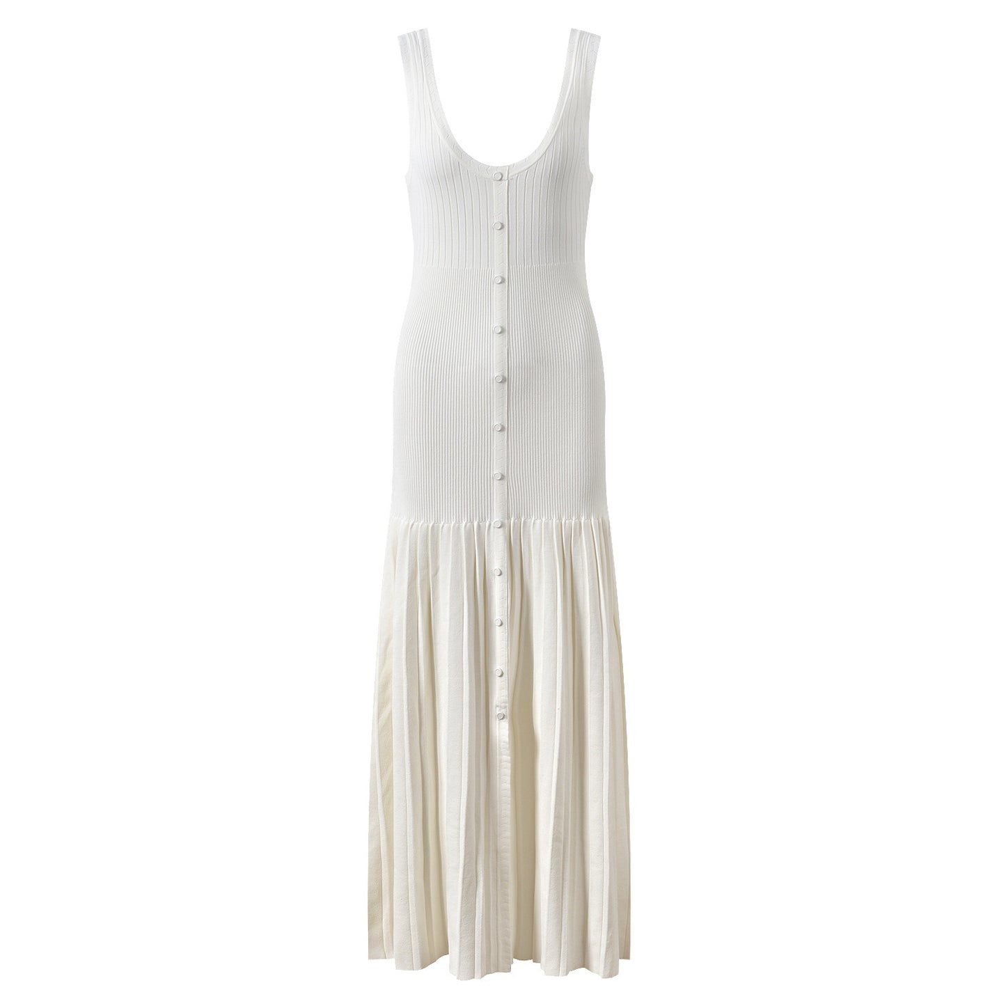 Knit Slim-Fit Cardigan + Sleeveless Backless Dress Set