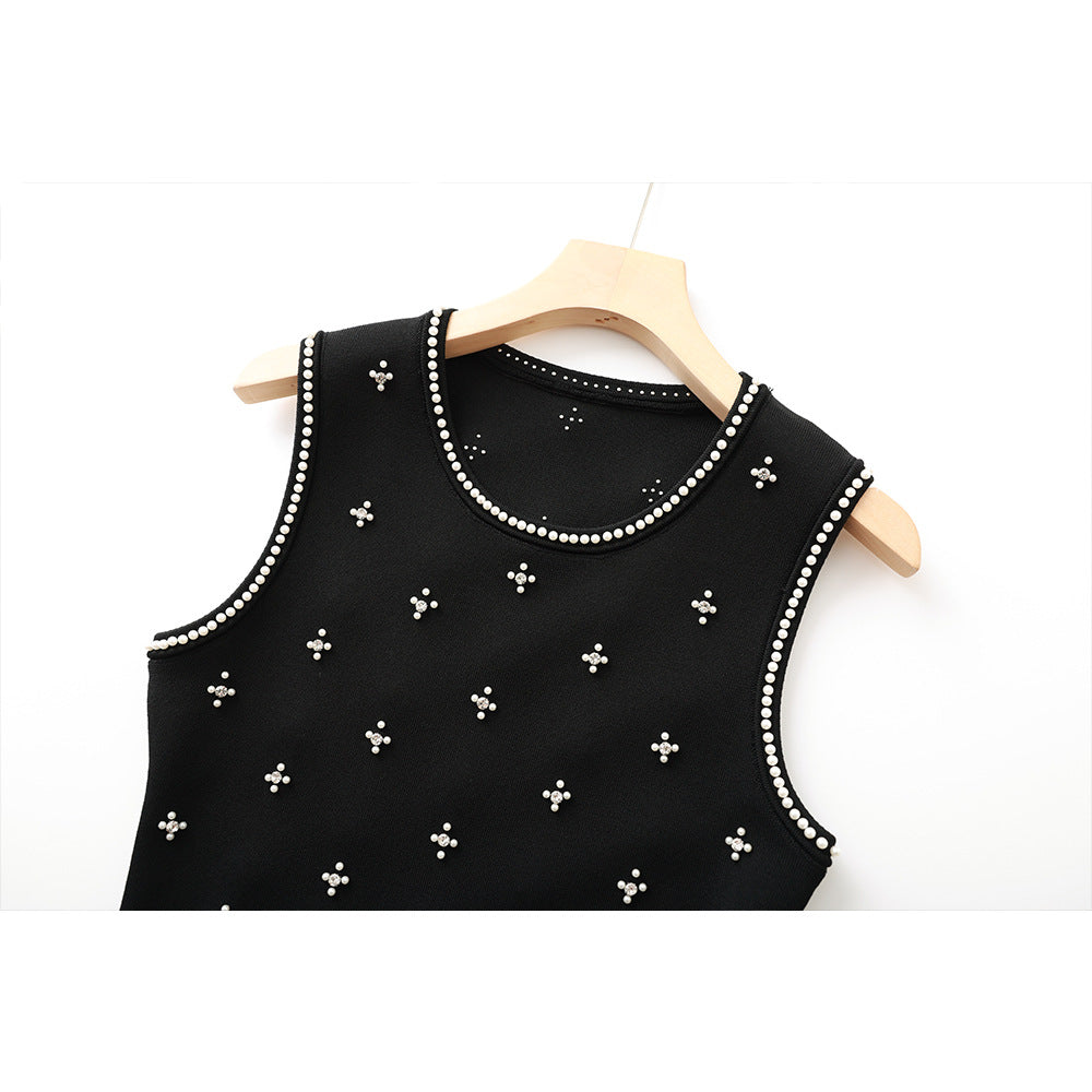 Vest Long Dress Slim-Fit Dress