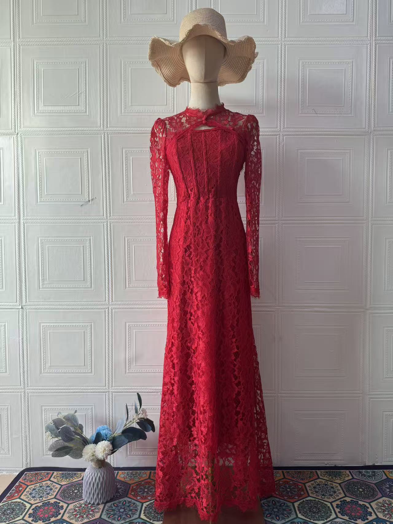 Luxury Lace   maxi  Dress