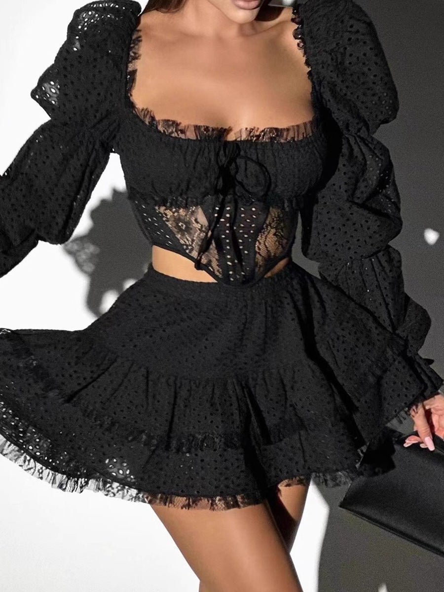 Noir Belle Two-Piece Set