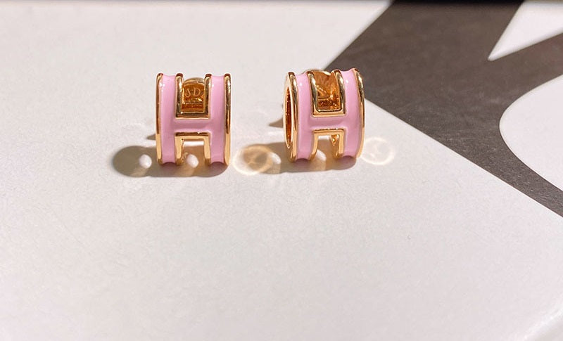 Drop glaze, delicate earrings