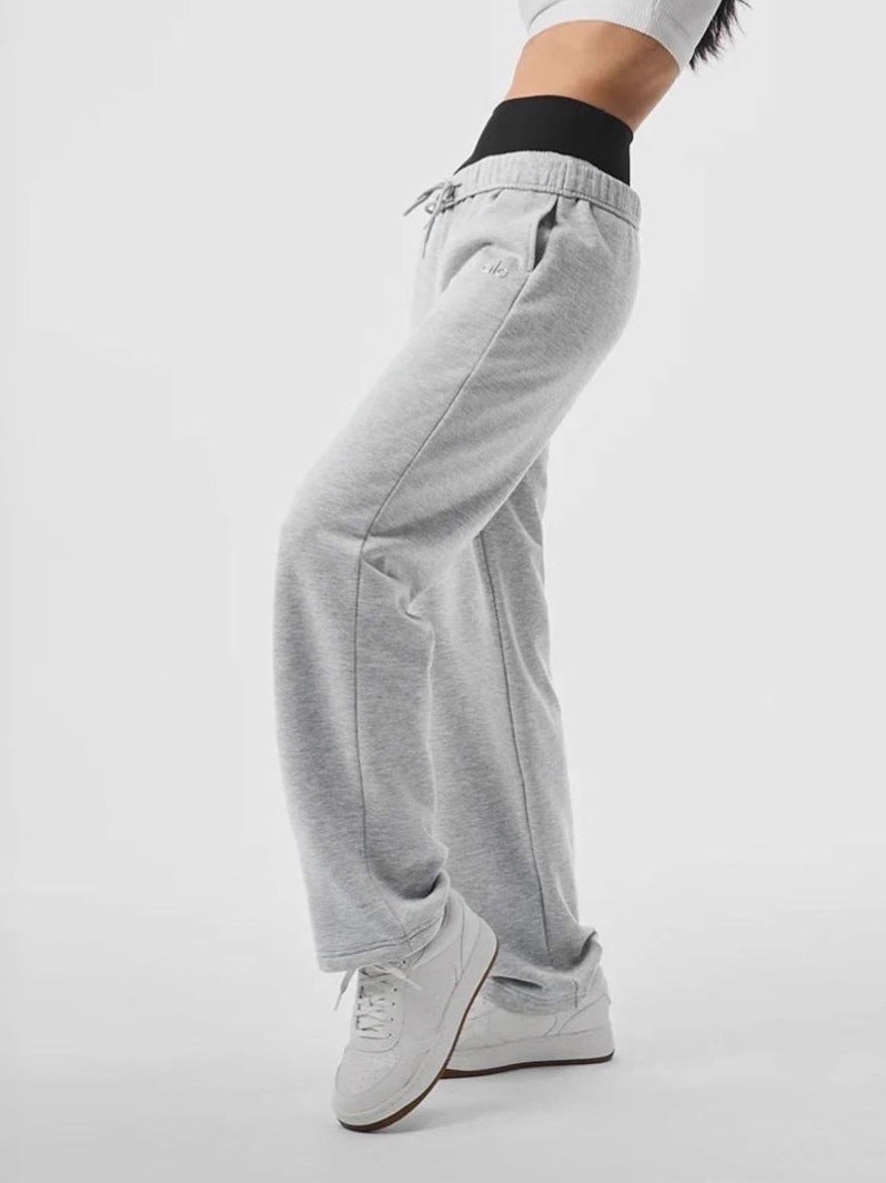 Versatile Classic Logo Straight-Leg Sweatpants -ALO(Brand)