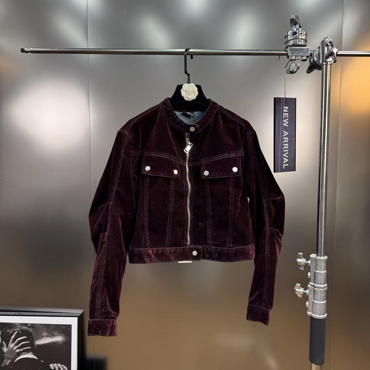 Denim jacket + slimming skirt casual street trend two-piece set