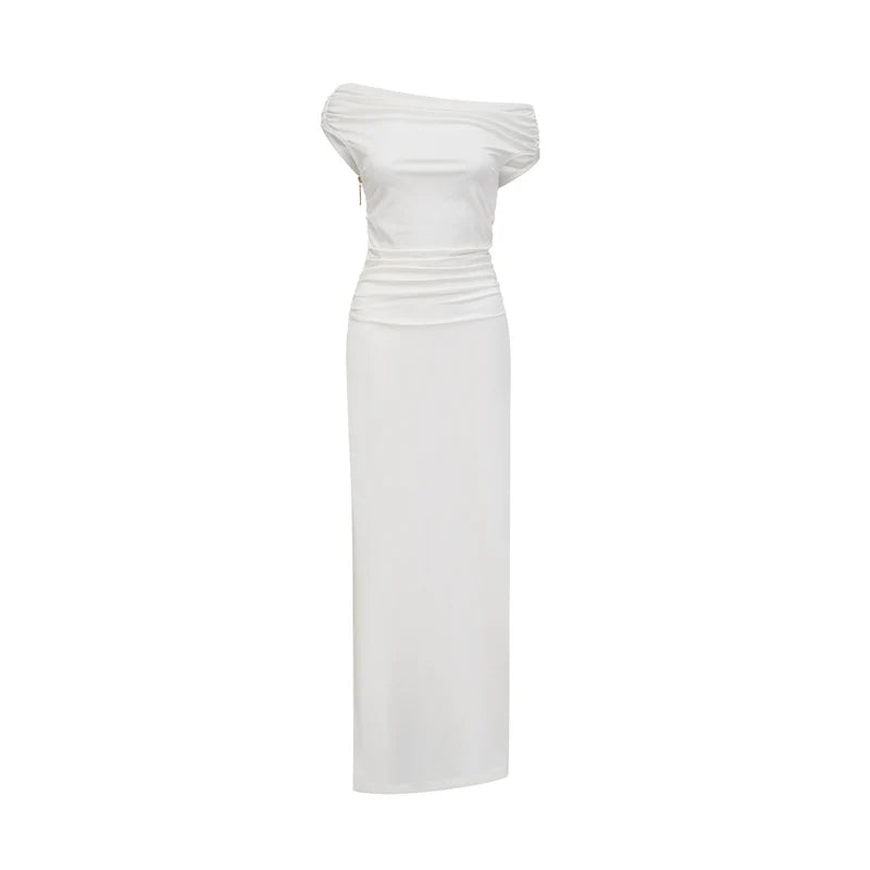 Sapphire off-shoulder maxi dress