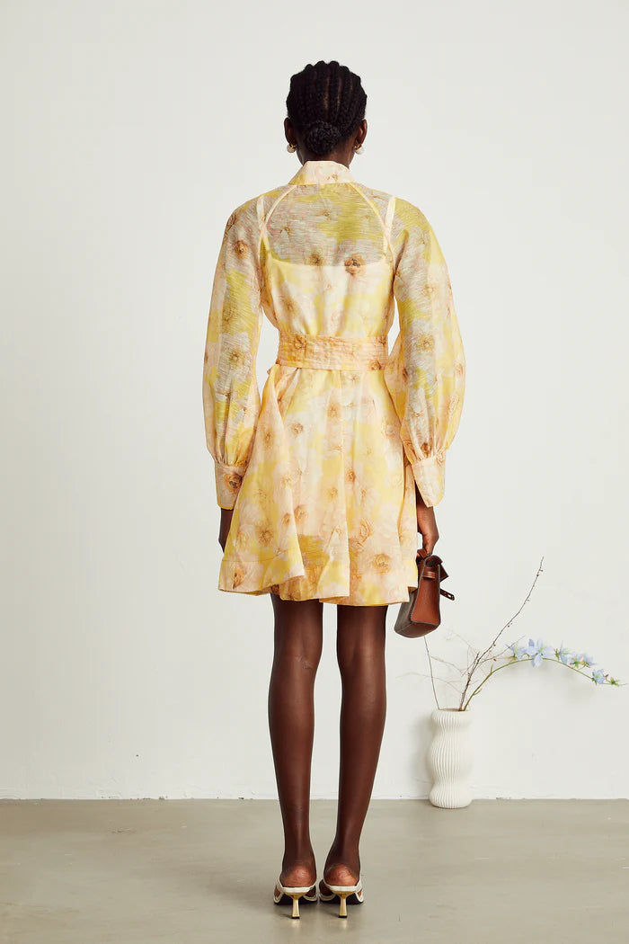 Pénélope à imprimé floral mini-robe