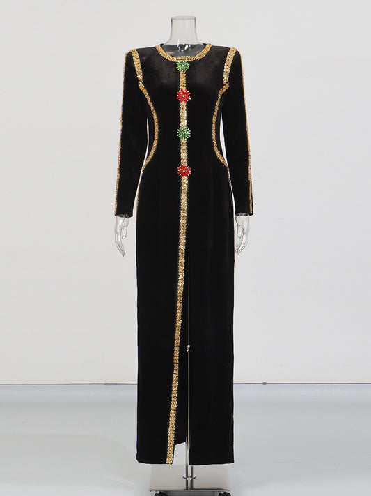 Luxury Diamond-encrusted High-End Dress