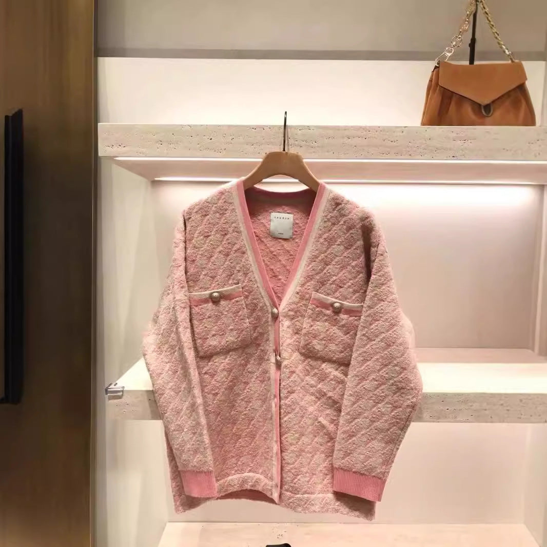 Lady coat cardigan   skirt set