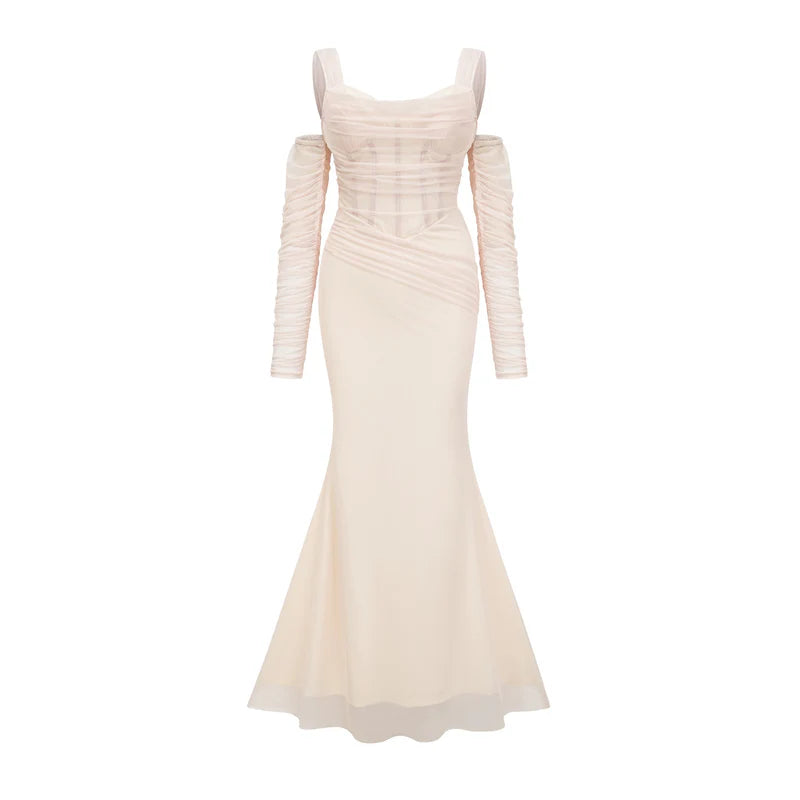 Laurianne white midi dress