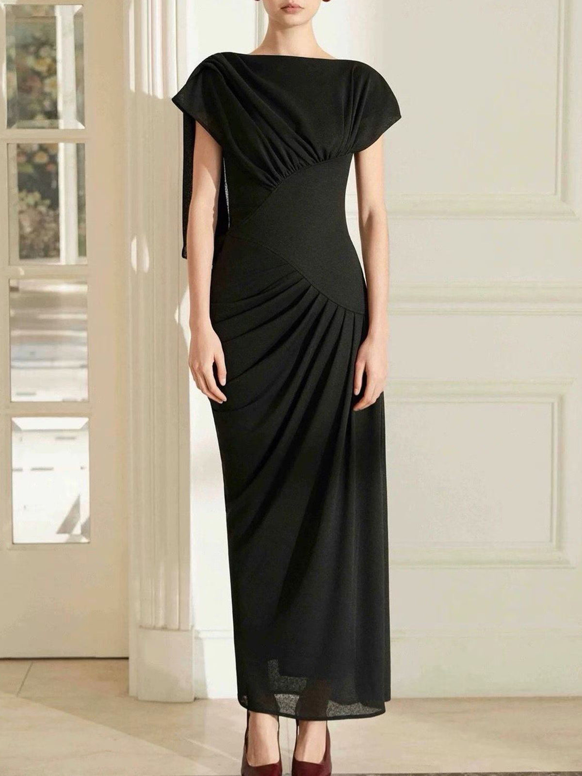 Drape Noir Dress