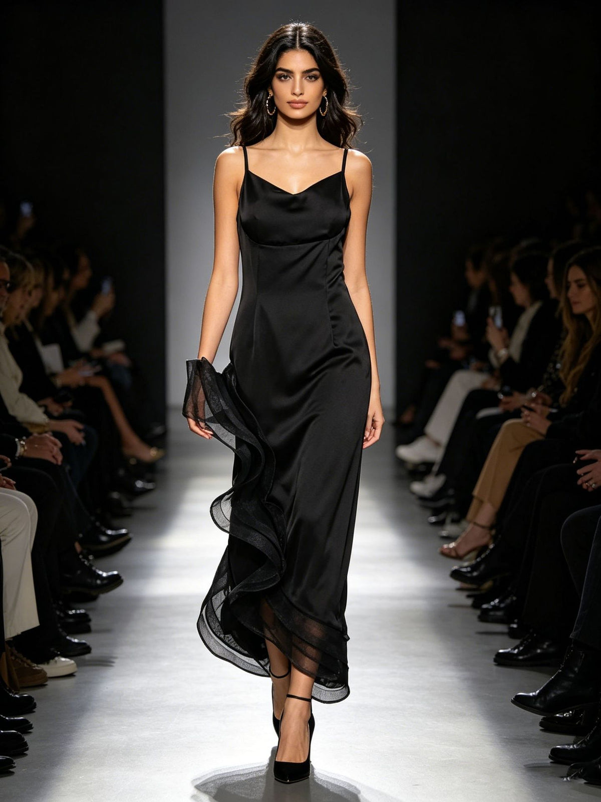 Satin Frill Dress