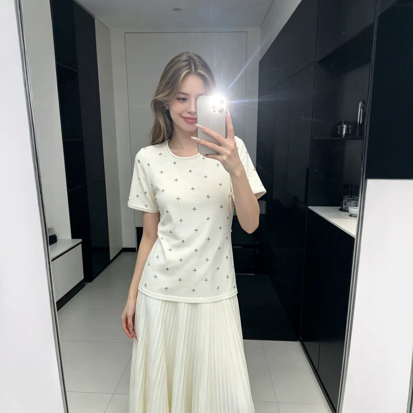 Two-piece splicing dress