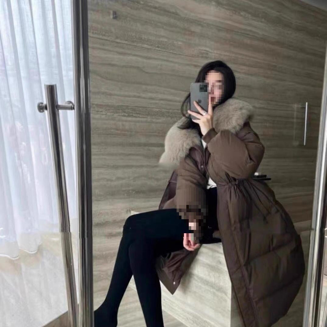 Waist slimming  fur fox  new jacket