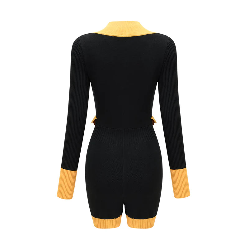 Axelle knitted bodysuit dress
