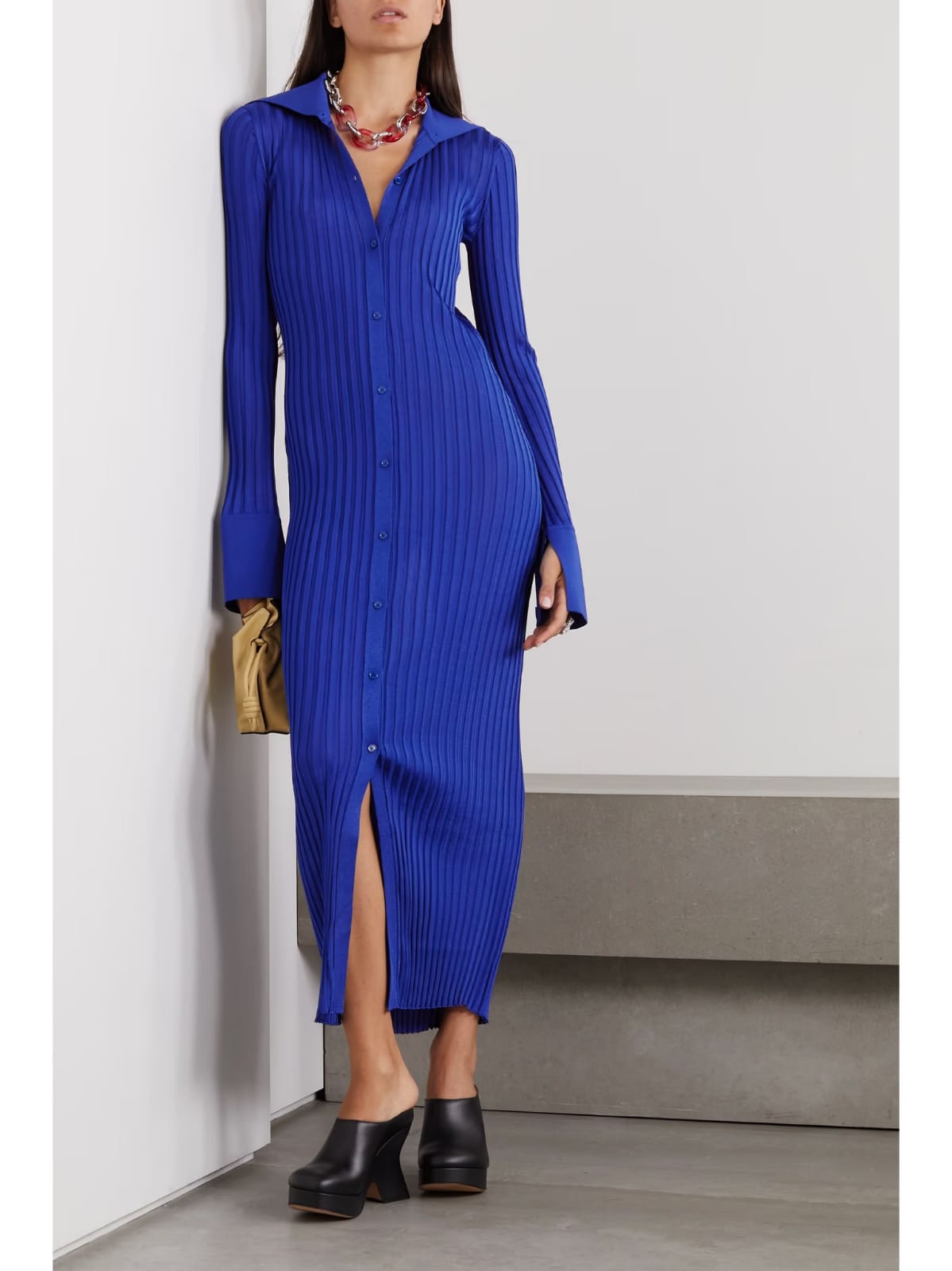 LOEWE Ribbed-knit midi dress LOEWE Ribbed-knit midi dress