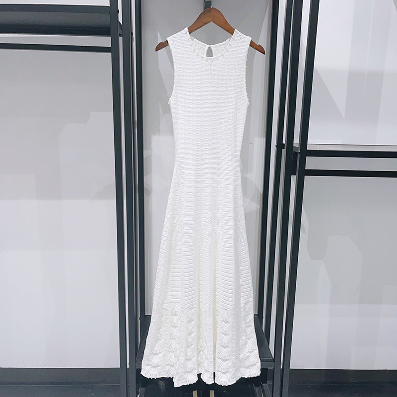 Scalloped Knitted Sleeveless dress