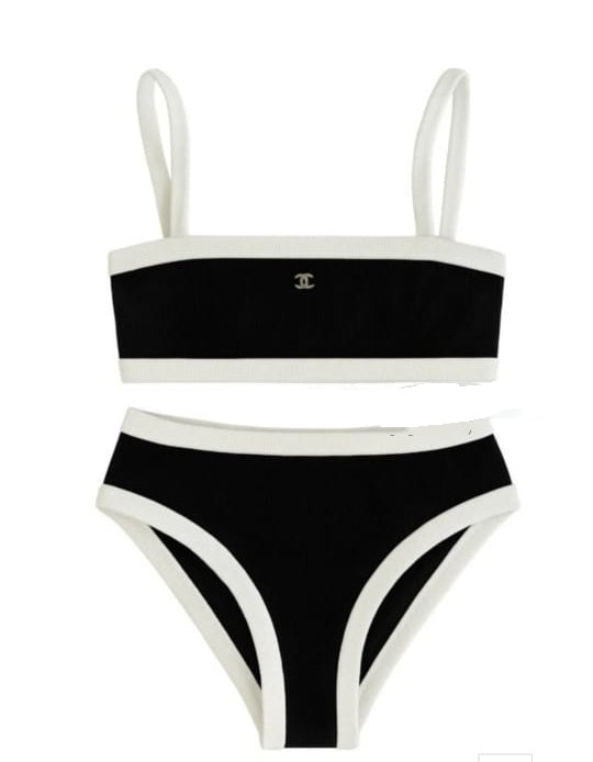 Chantelle Geribbelde Stretch Bikiniset - Zwart