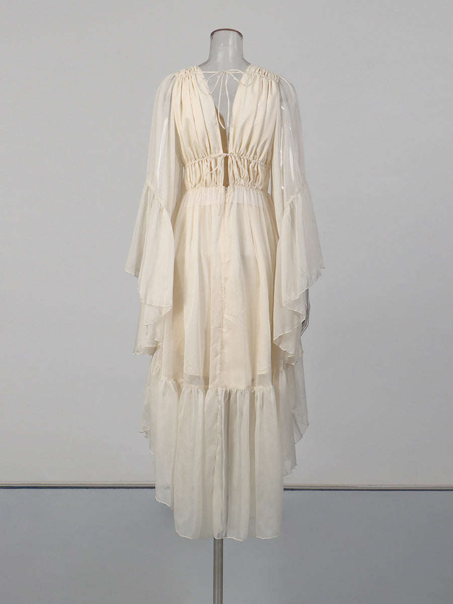 Angel Sleeve Maxi Dress