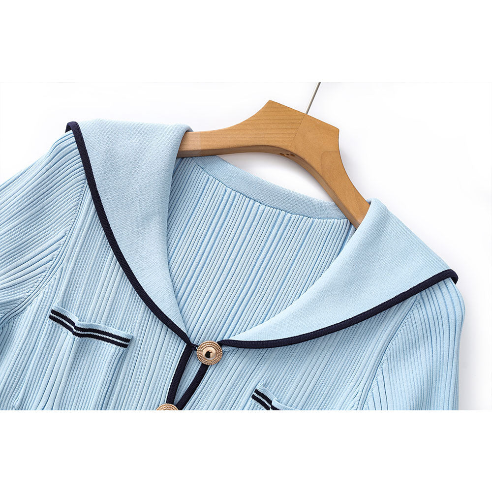 Robe à collier de la marine Palma