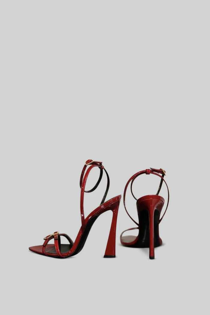 High Heel Stiletto Sandalen - rot
