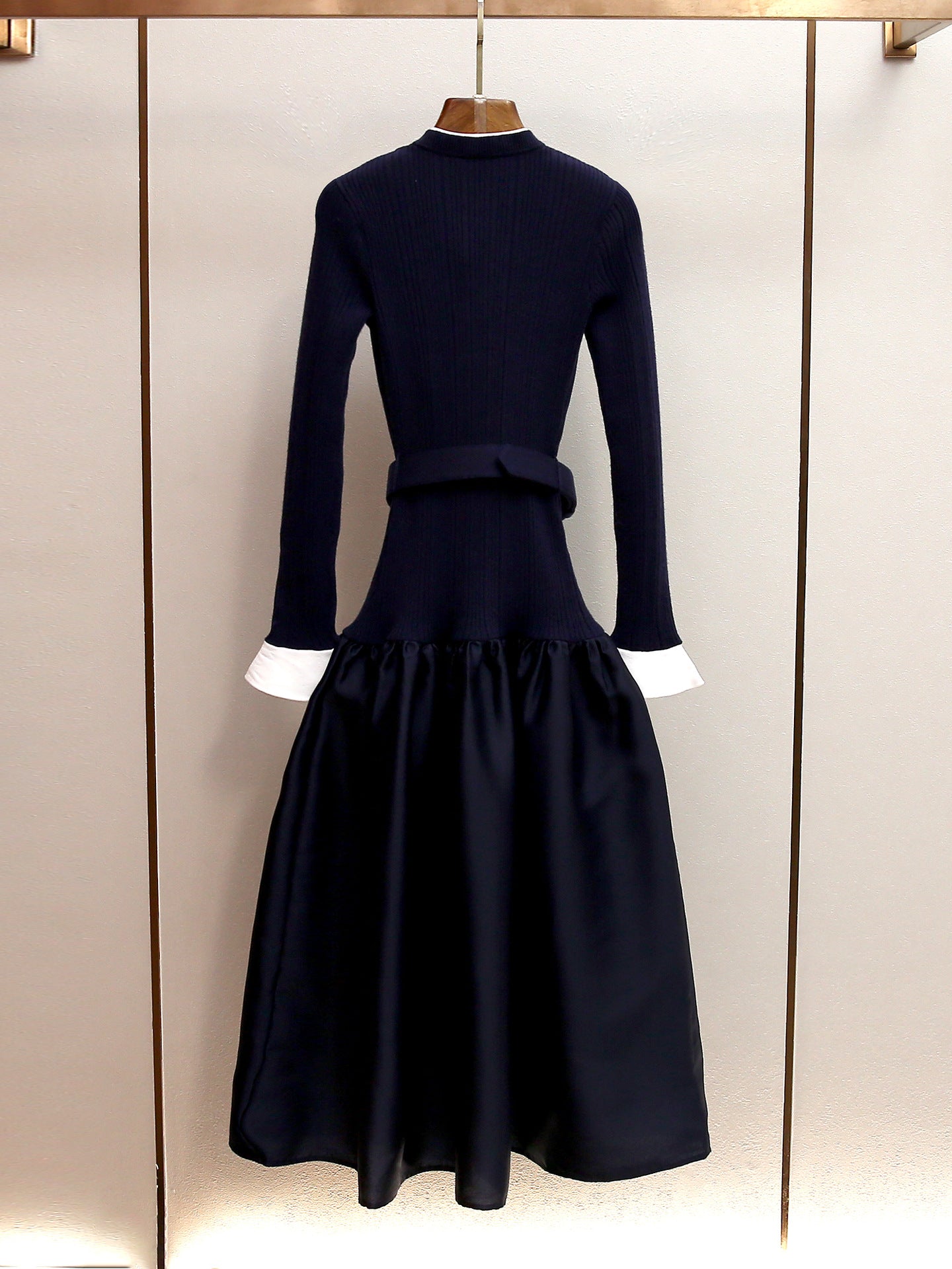 Splicing  slimming dress