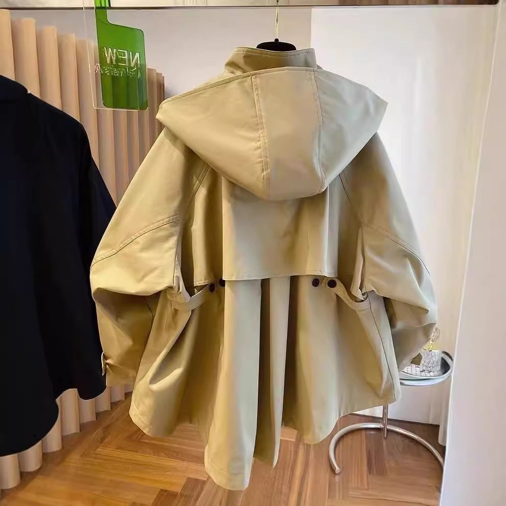 Loose casual hood jacket