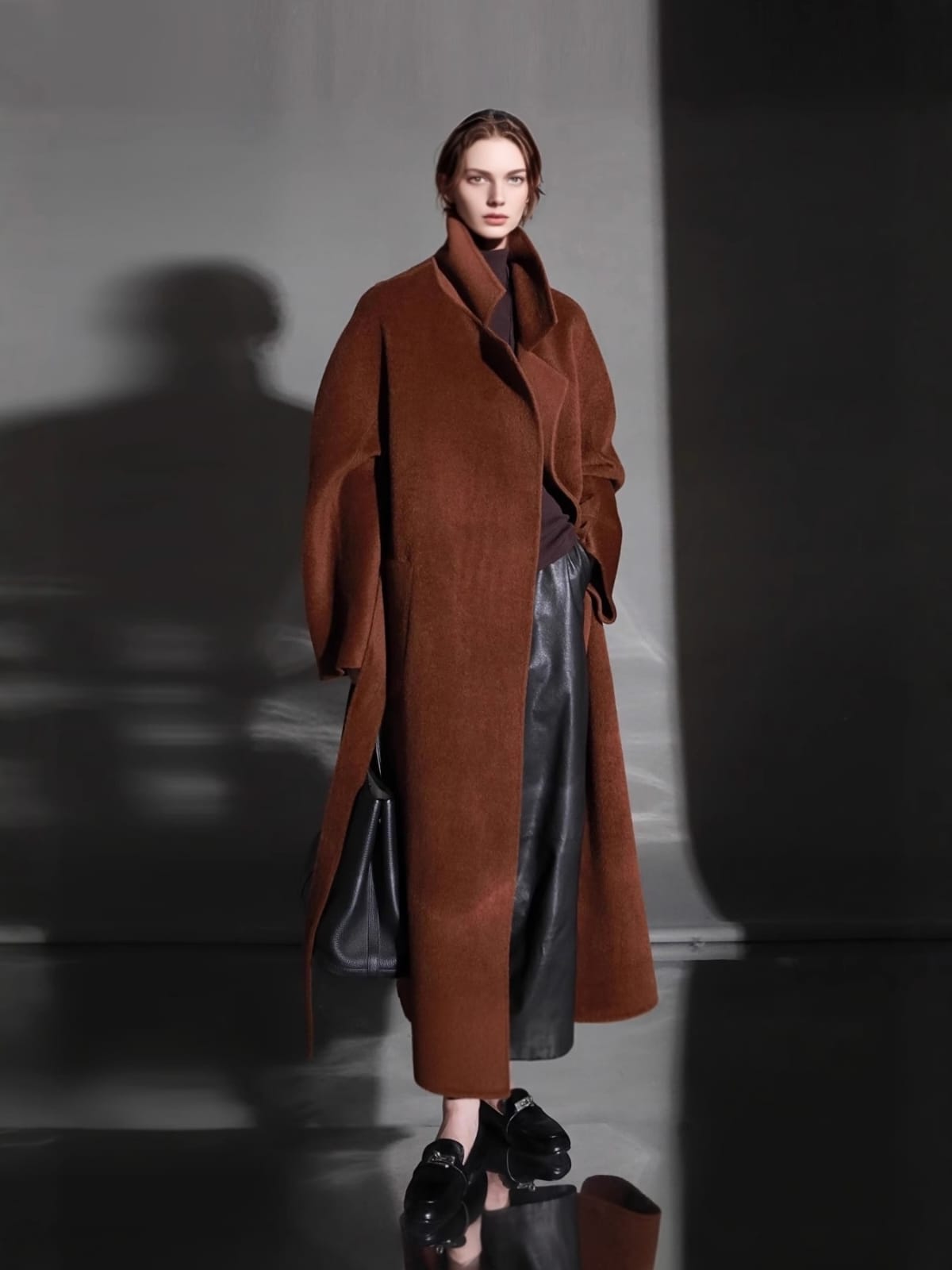 Alpaca jacket long coat