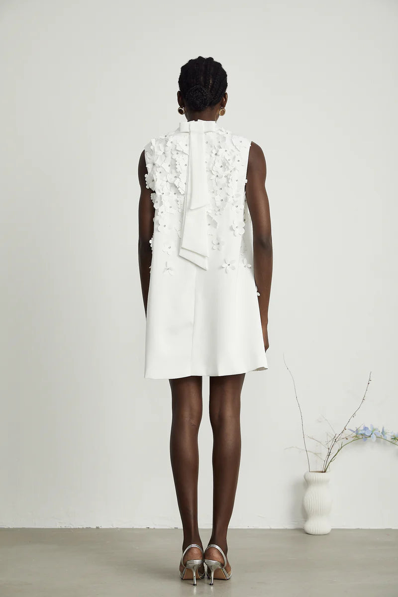 Geneviève Faux-Flower Mini robe