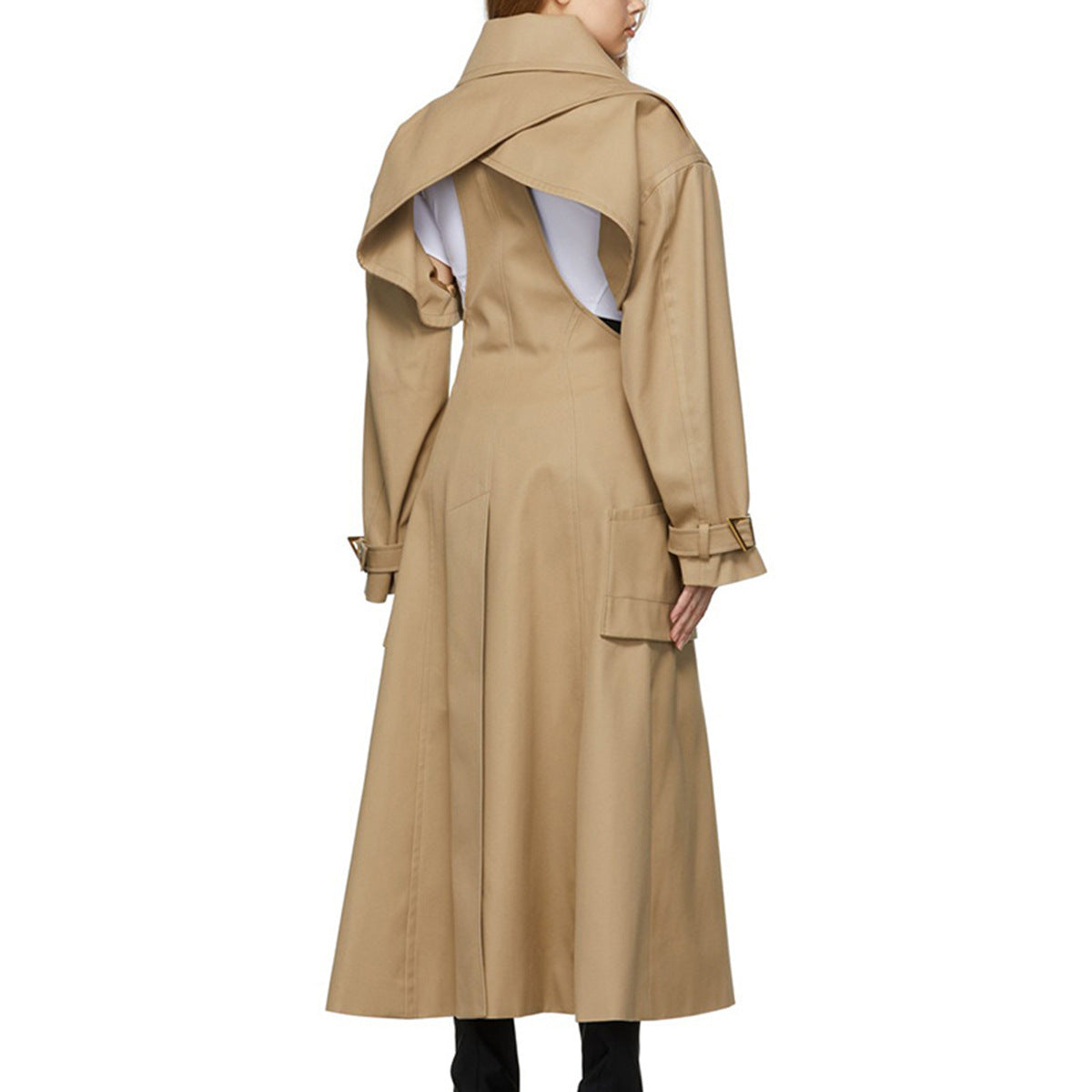 Long trench coat jacket