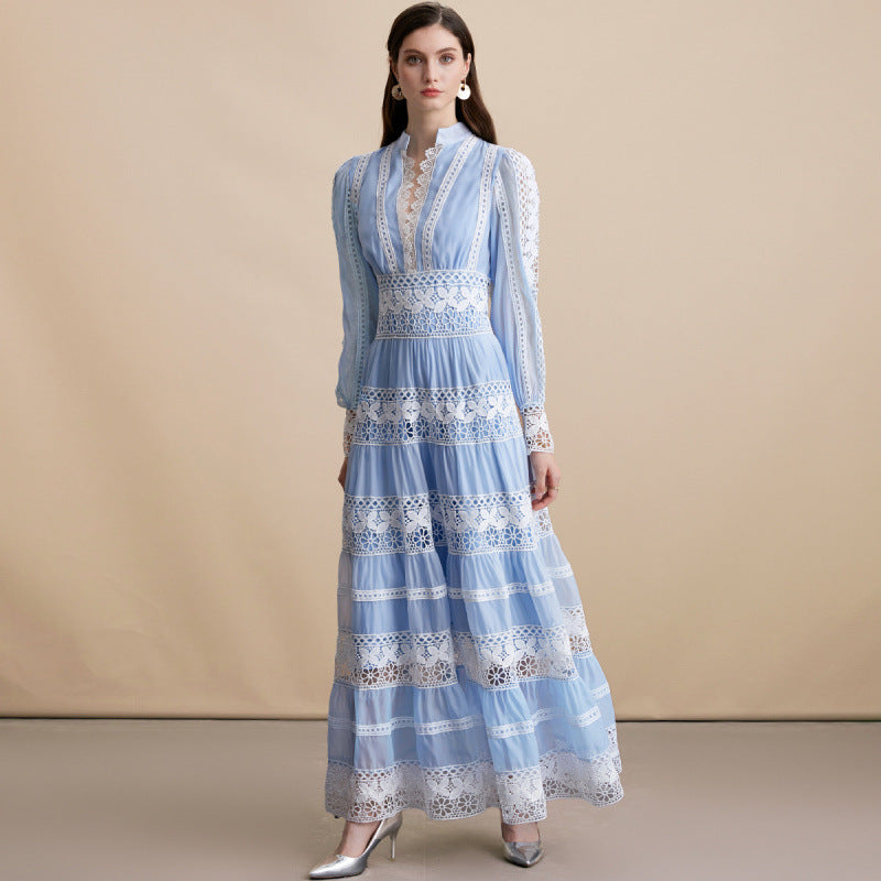 Lantern Sleeves Slim  Dress