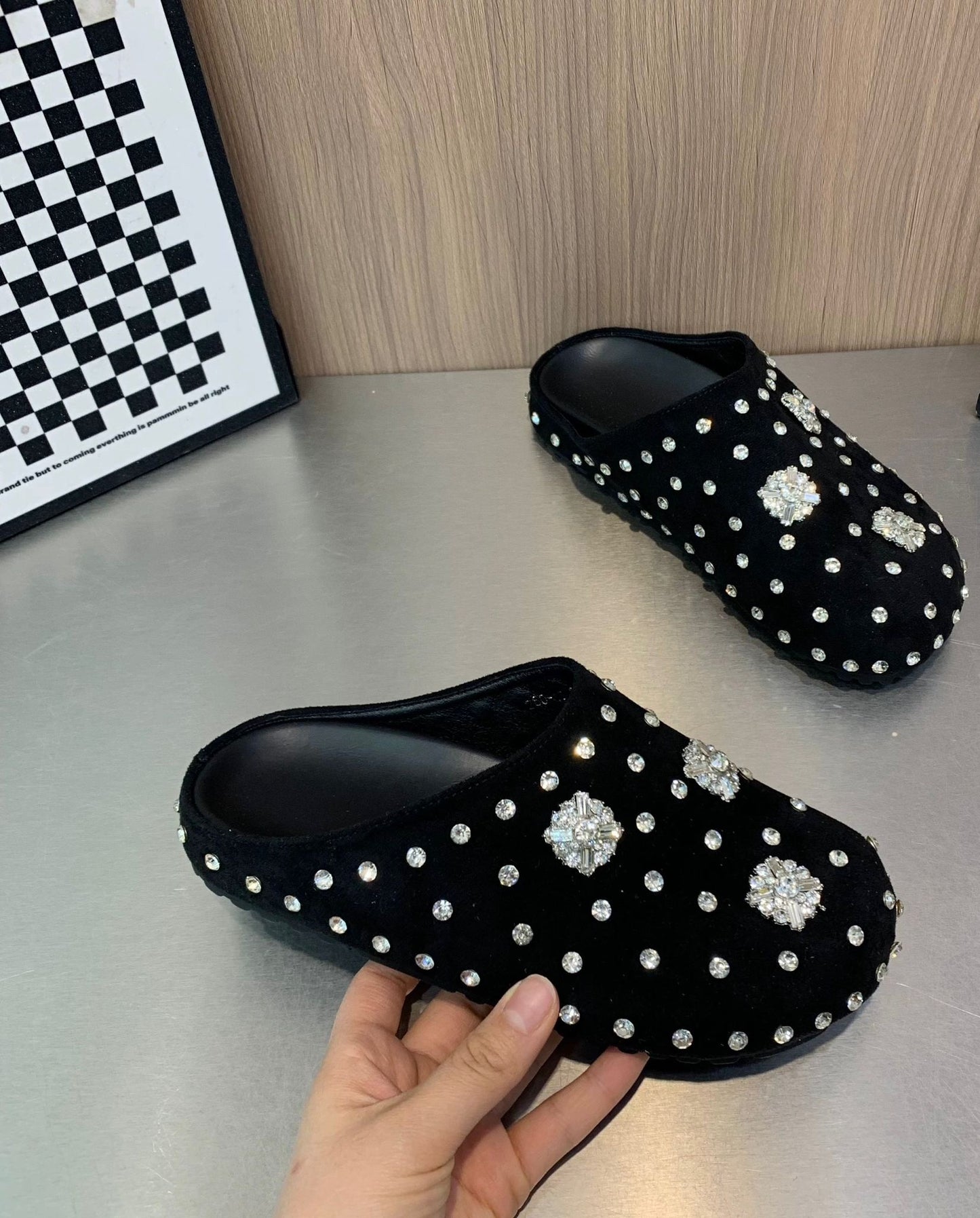 Black Diamond Shine Slides