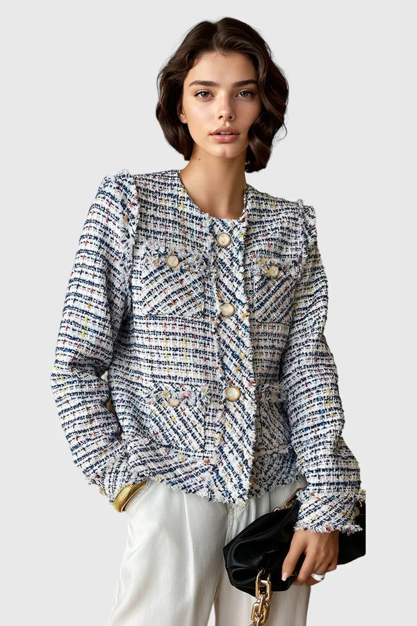 Tweed Long Sleeve Jacket