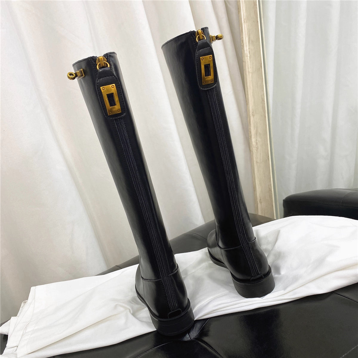 Thick heels  knee boots