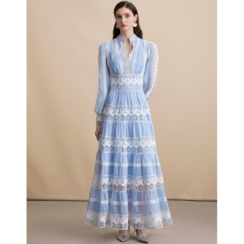 Lantern Sleeves Slim  Dress